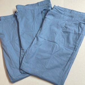 Women HPI light blue scrub pants in size 2XL regular